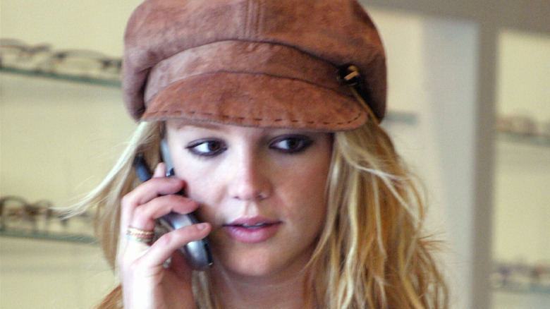 Britney Spears on the phone