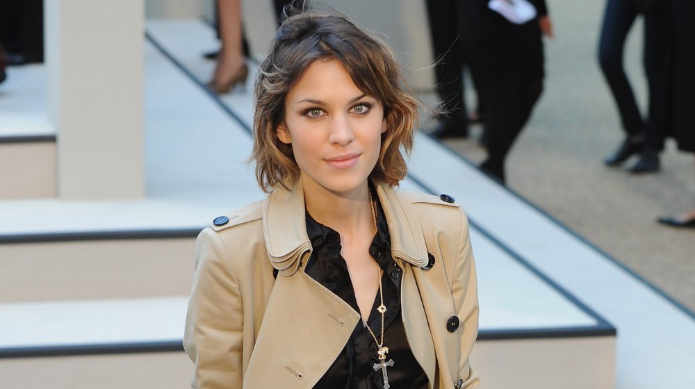 Alexa Chung wearing Burberry