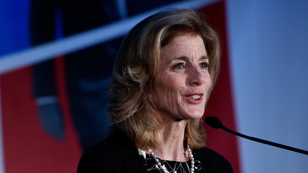 Caroline Kennedy speaking at a political event