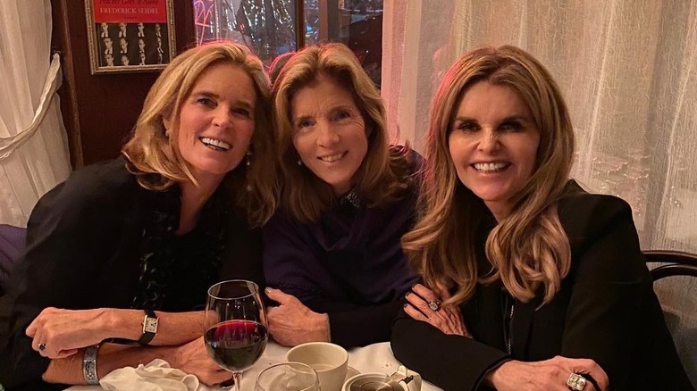 Caroline Kennedy smiling with her cousins