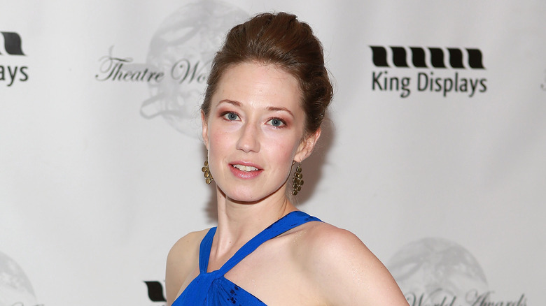 Carrie Coon wearing an updo