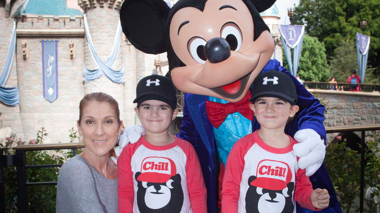 Celine Dion and her twin sons