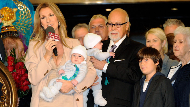 Céline Dion and her family