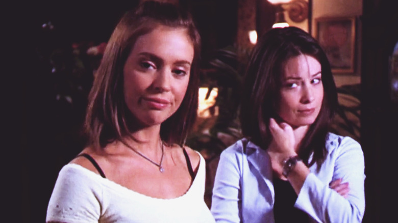 Alyssa Milano as Paige and Holly Marie Combs as Piper on Charmed