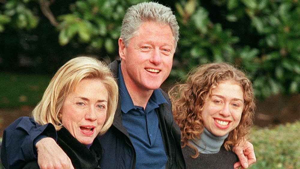 Chelsea Clinton with parents