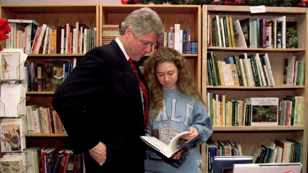 Chelsea Clinton and father Bill Clinton