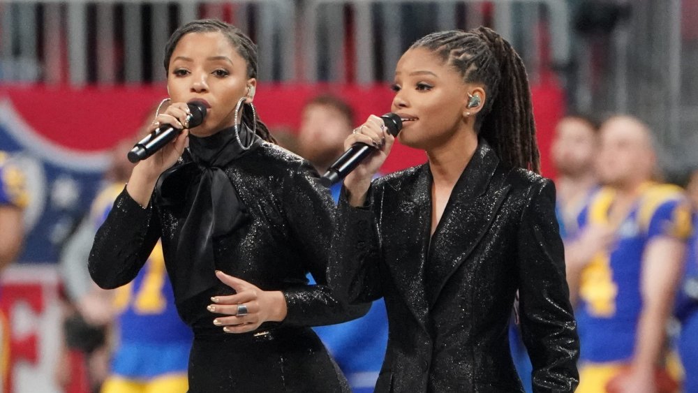 Chloe x Halle at the Super Bowl