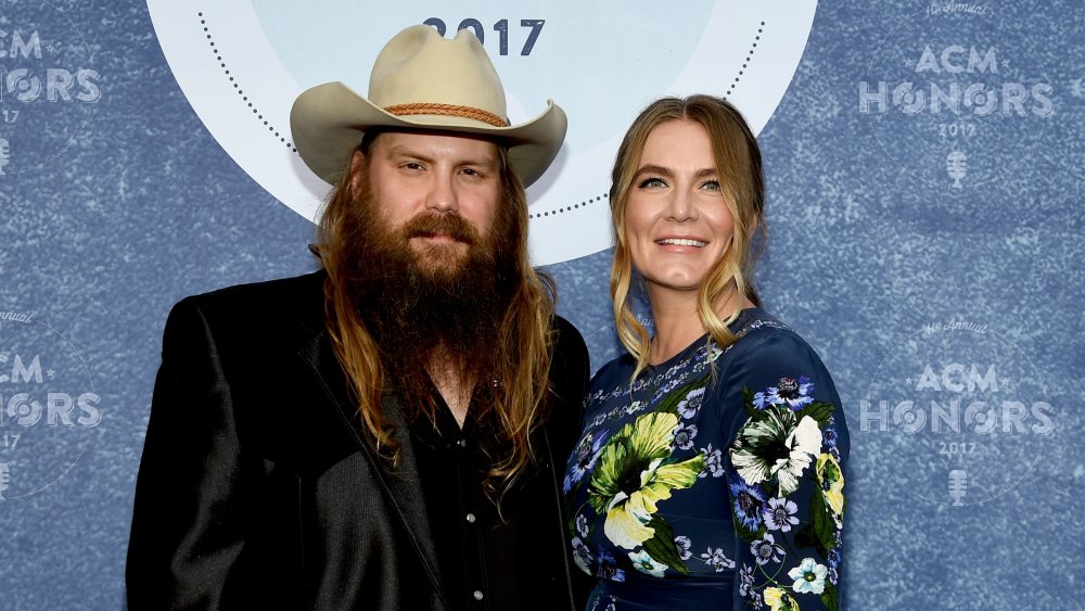 Chris Stapleton and his wife, Morgane Stapleton