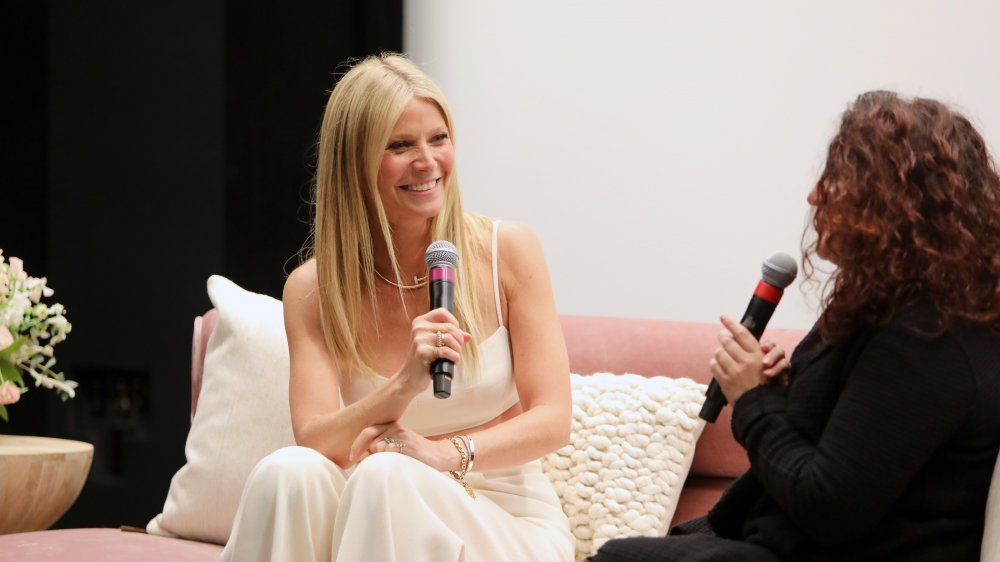 Clean beauty supporter Gwyneth Paltrow speaking