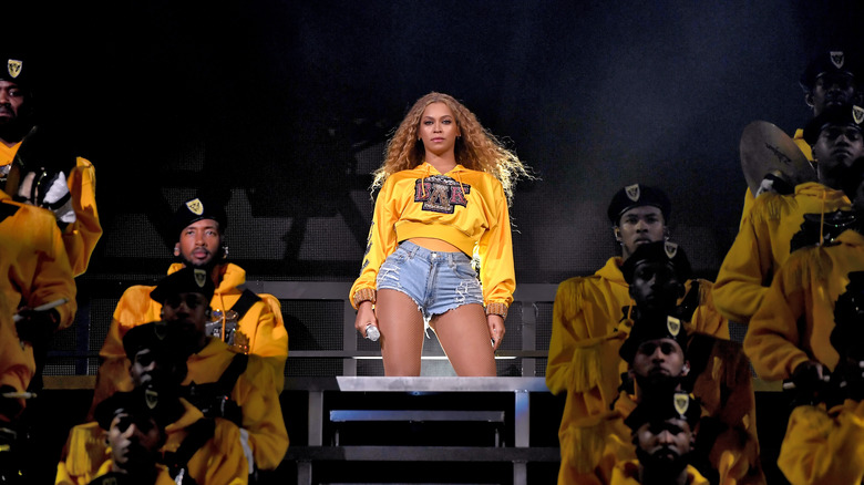 Beyonce performing at Coachella