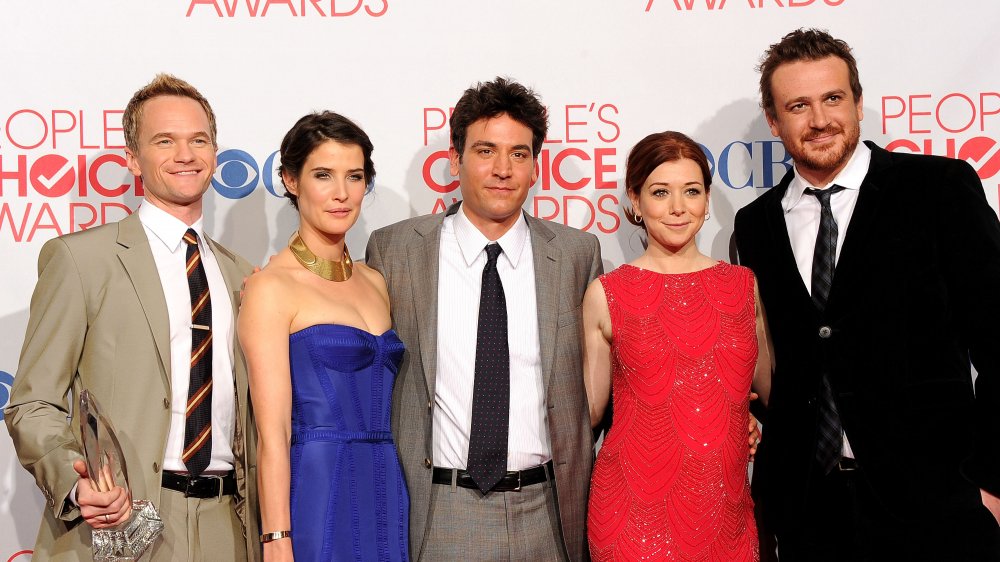Cobie Smulders with How I Met Your Mother cast