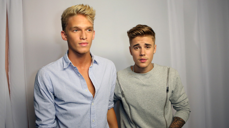 Cody Simpson and Justin Bieber in 2014