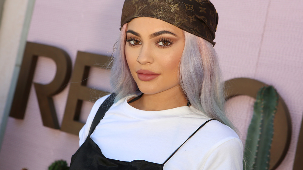 Kylie Jenner with gray hair