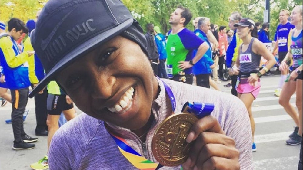 Cynthia Erivo at an NYC marathon