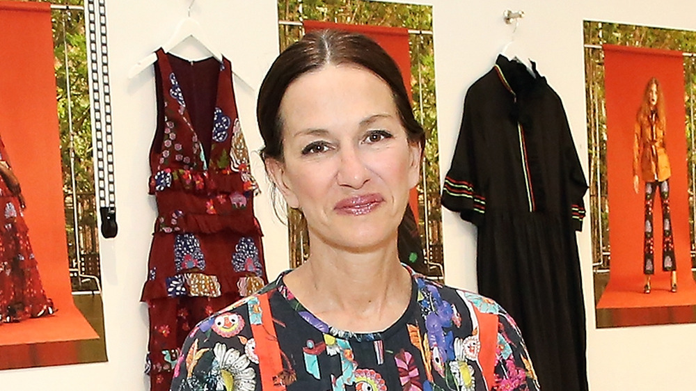 Cynthia Rowley with her designs