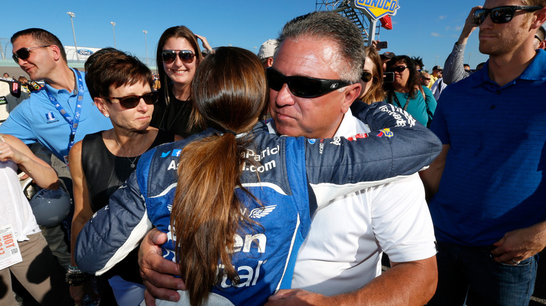 Danica Patrick and her parents