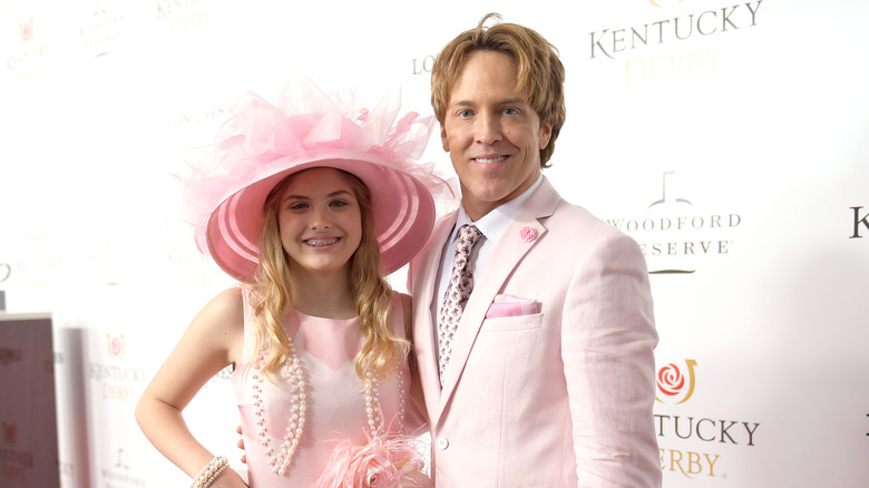 Dannielynn Birkhead and Larry Birkhead posing