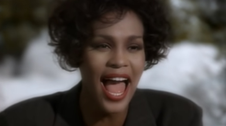 Whitney Houston singing a cover of Dolly Parton's "I Will Always Love You"