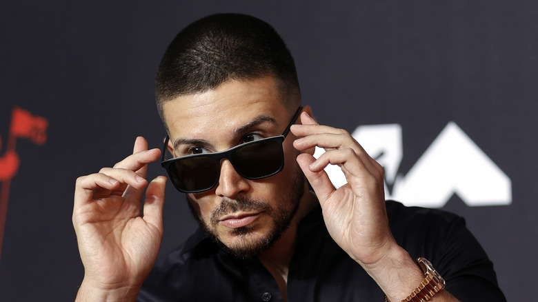 Vinny Guadagnino wearing sunglasses