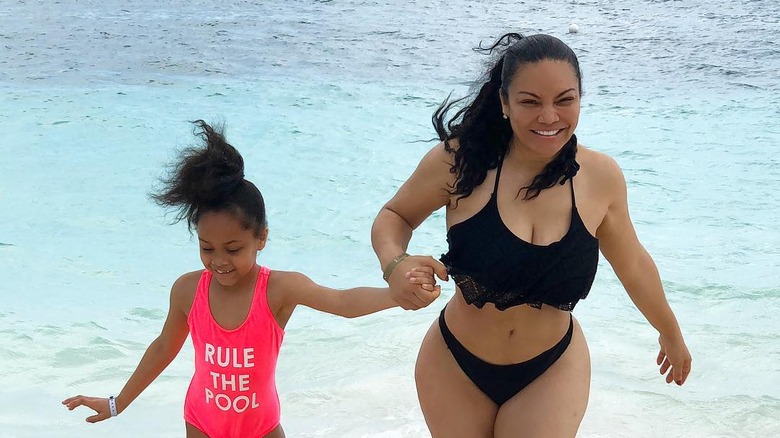 Egypt Sherrod with daughter