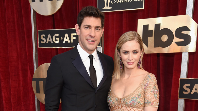 Emily Blunt and John Krasinski at the 2017 SAG Awards