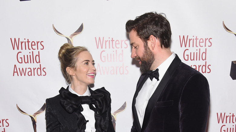 Emily Blunt and John Krasinski at the 2019 Writers Guild Awards