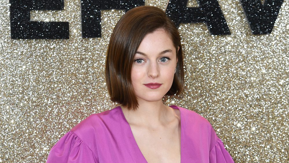 Emma Corrin at a premier in March of 2020