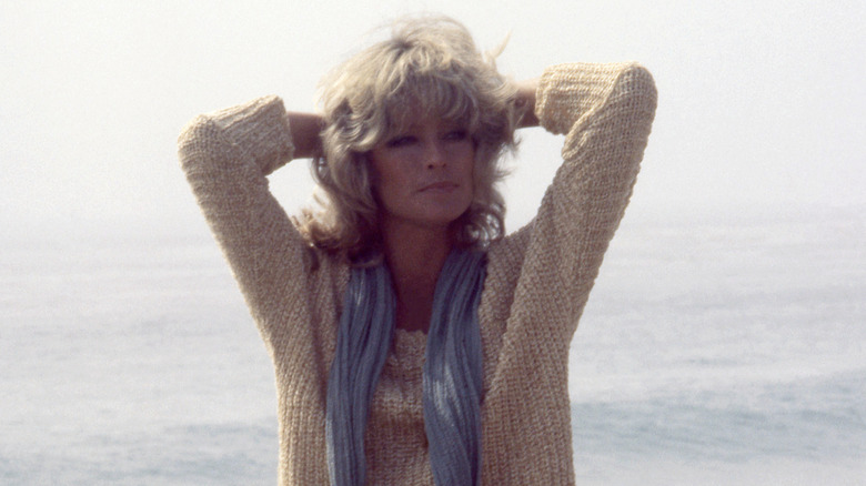 Farrah Fawcett on the beach