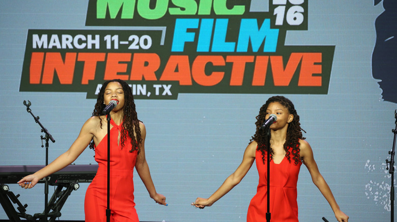 Halle and Chloe Bailey at SXSW in 2016