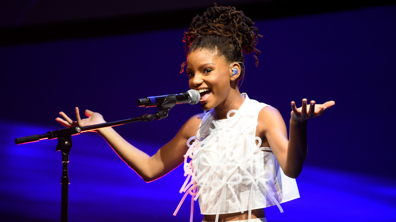 Halle Bailey performing in 2016