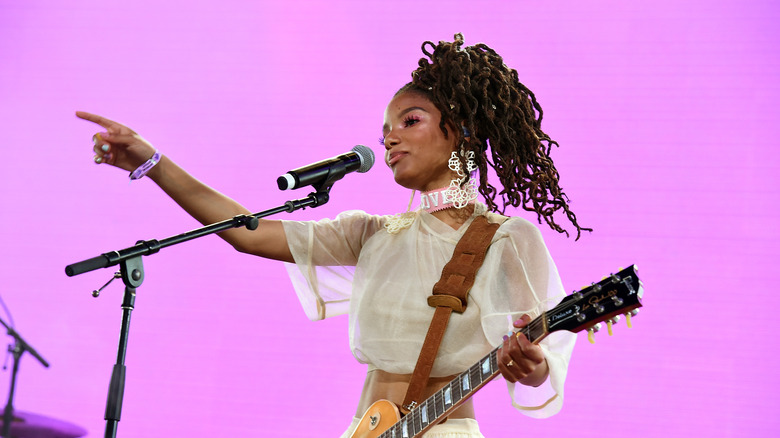 Halle Bailey performing at Coachella