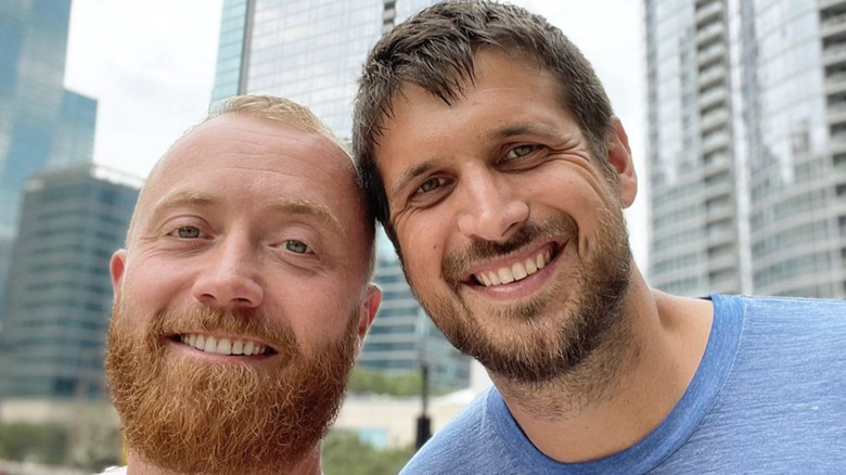 Keith Bynum & Evan Thomas smiling in selfie