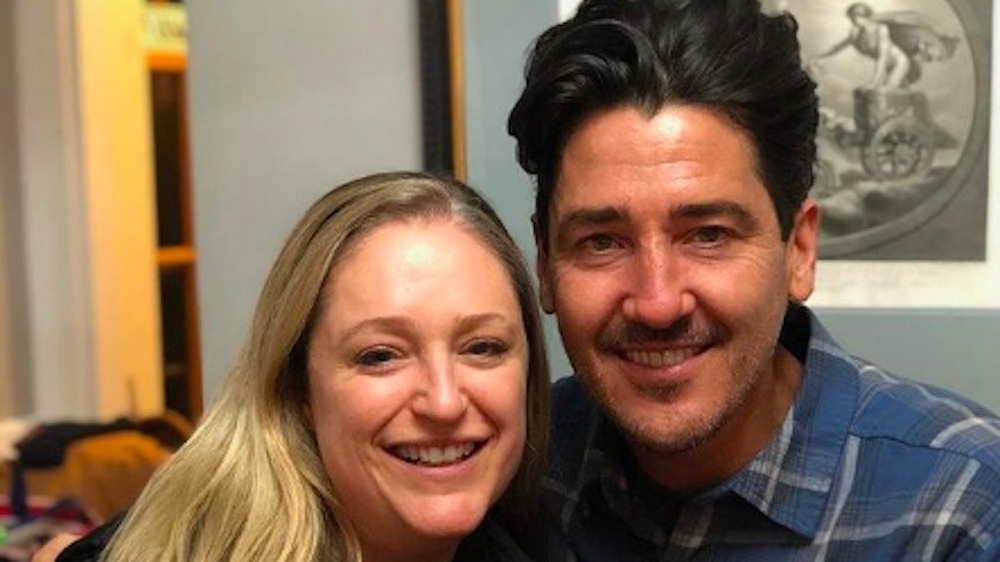 Kristina Crestin and Jonathan Knight, smiling