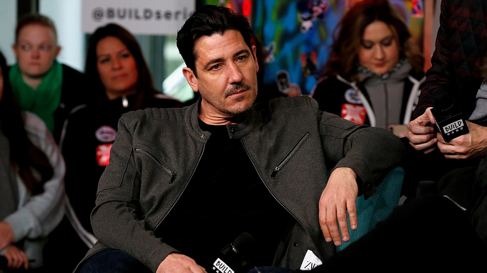 Jonathan Knight at a Build Series in 2019
