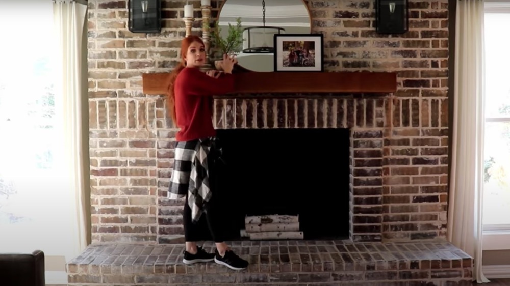 Jennifer Todryk styling a mantel