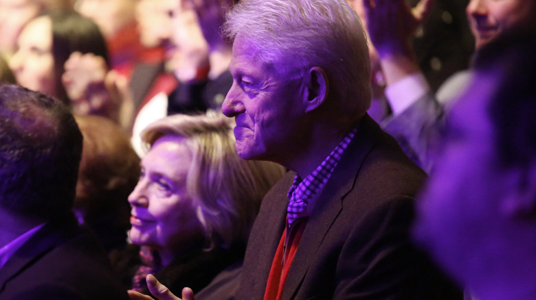 Hillary, Bill Clinton at a concert