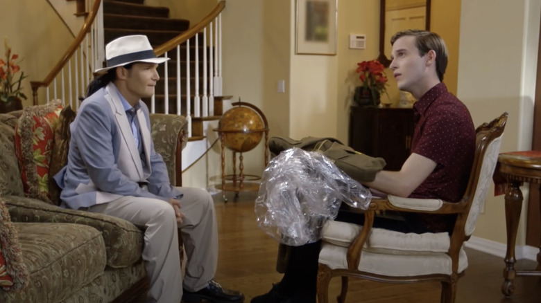 Corey Feldman chatting with Tyler Henry