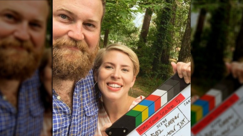 Ben and Erin Napier on the season 5 set of Home Town