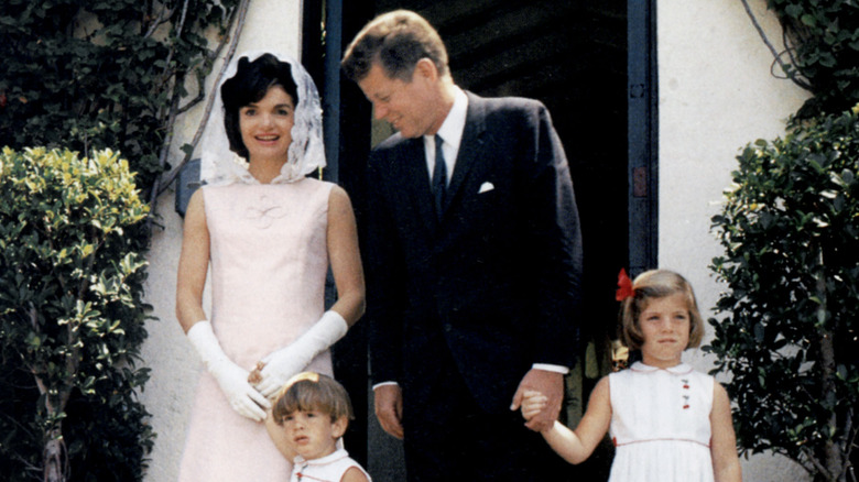 Jackie Kennedy Onassis and her family in the '60s