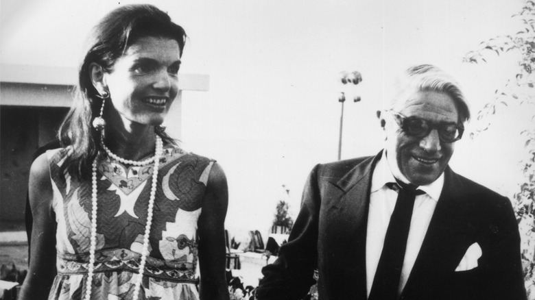 Jackie Kennedy Onassis and Aristotle Onassis