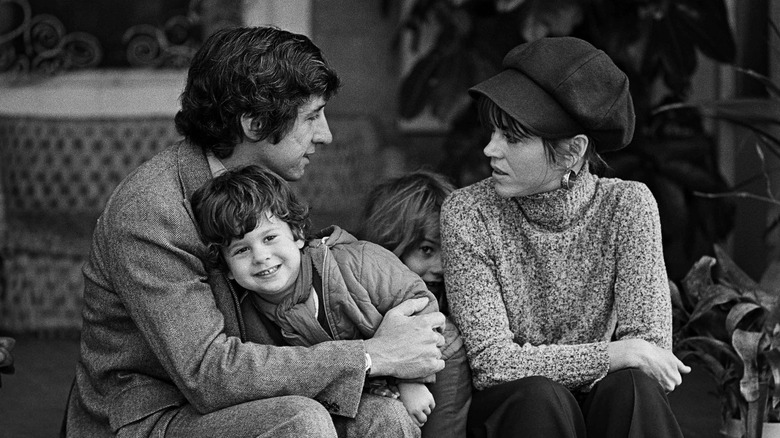 Jane Fonda with her children