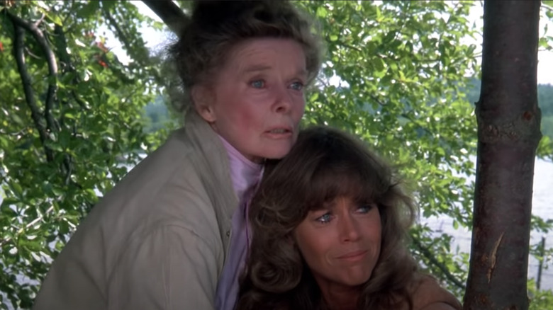 Katharine Hepburn and Jane Fonda in "On Golden Pond"