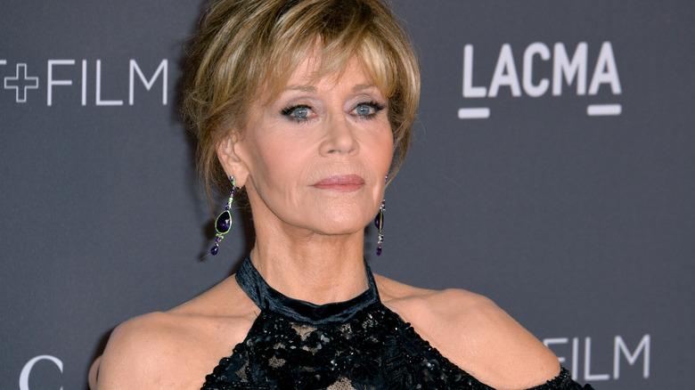 Jane Fonda on a video interview