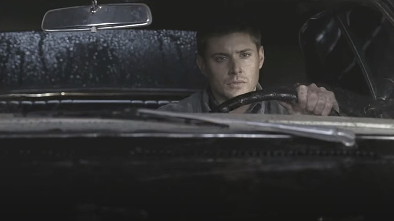 Jensen Ackles driving Chevy Impala 