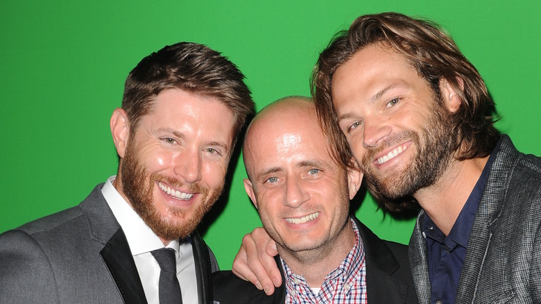 Jensen Ackles and Jared Padalecki with Eric Kripke 