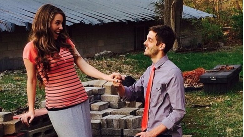 Derick Dillard proposing to Jill Duggar