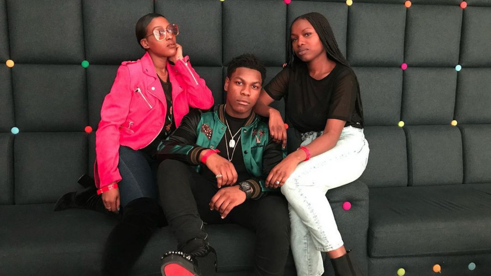 John Boyega, sisters Grace, Blessing