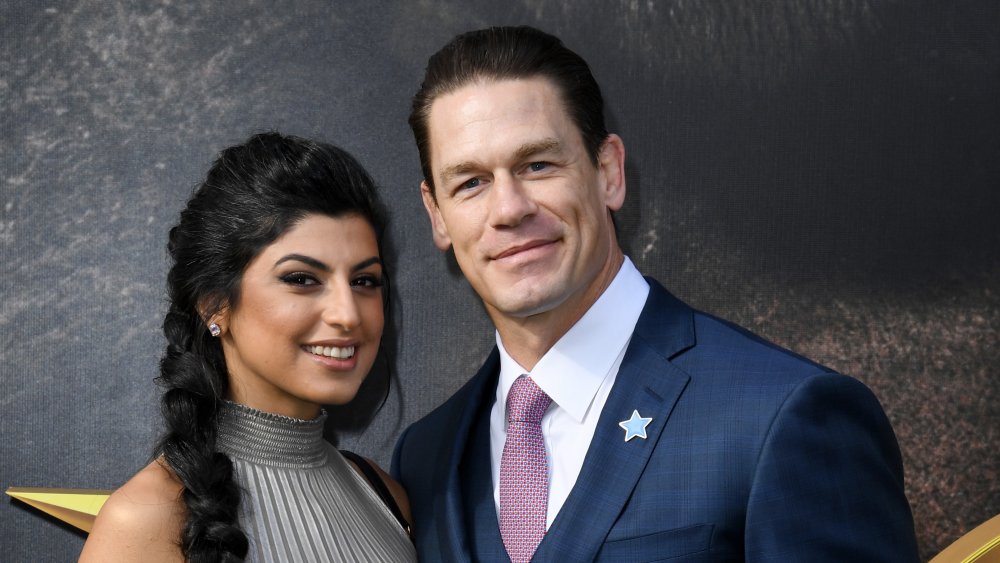 John Cena and wife Shay Shariatzadeh on the red carpet