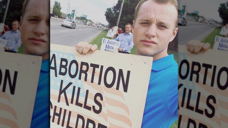 Josiah Duggar at anti-abortion pro life rally