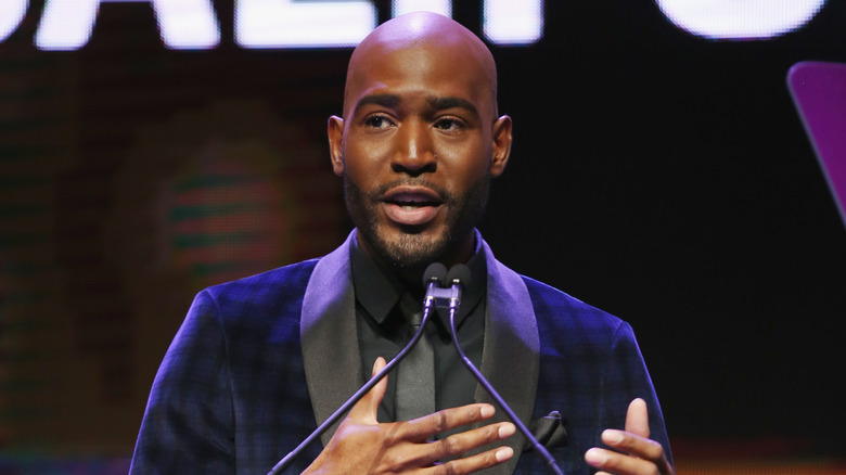 Karamo Brown speaks onstage at an event